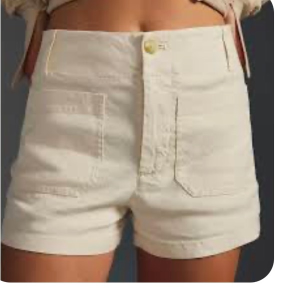 Maeve Pants - Maeve by Anthropologie Colette Shorts Linen Size 25